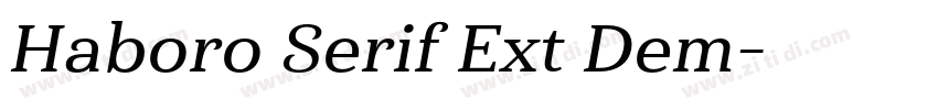 Haboro Serif Ext Dem字体转换